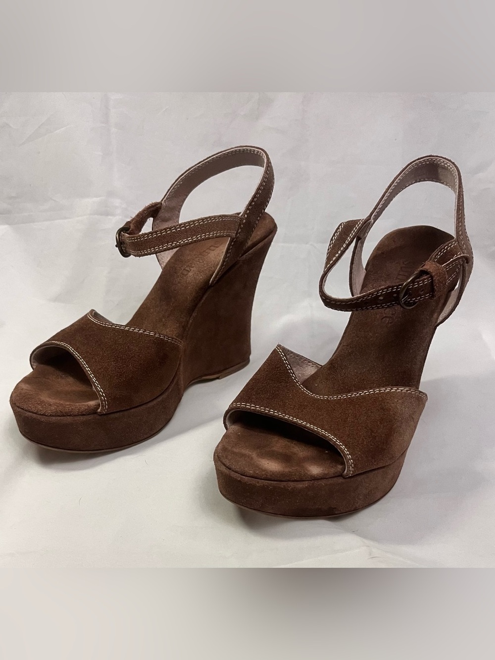 Wedge Platform Sandal in Brown - Women